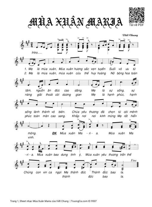 Mùa Xuân Maria - Viết Chung