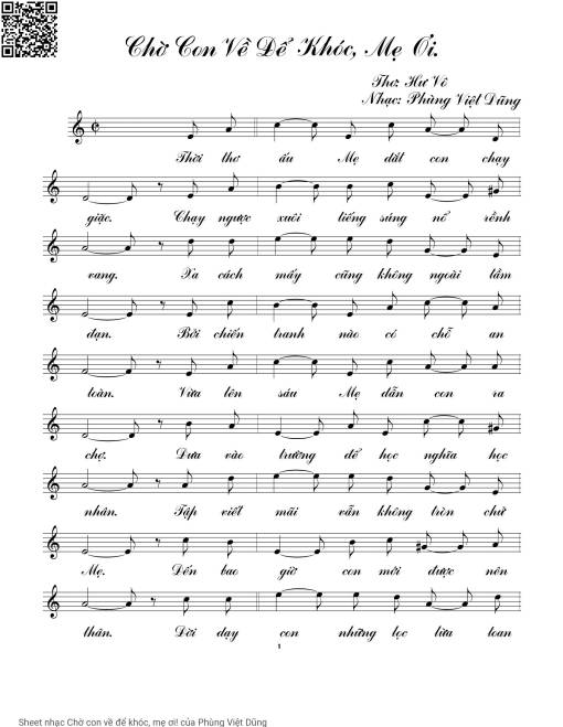 Chờ con về để khóc, mẹ ơi!