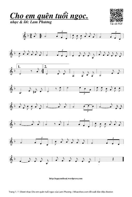 Cho em quên tuổi ngọc