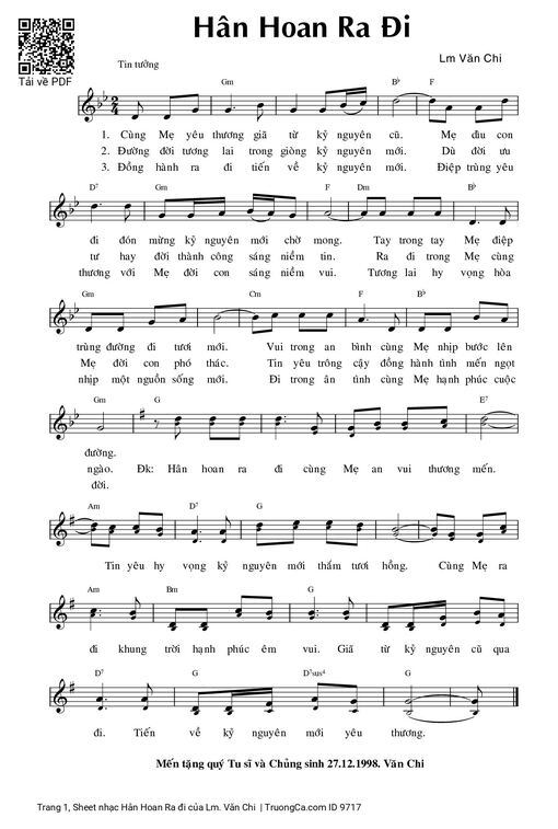 Hân Hoan Ra đi - Lm. Văn Chi